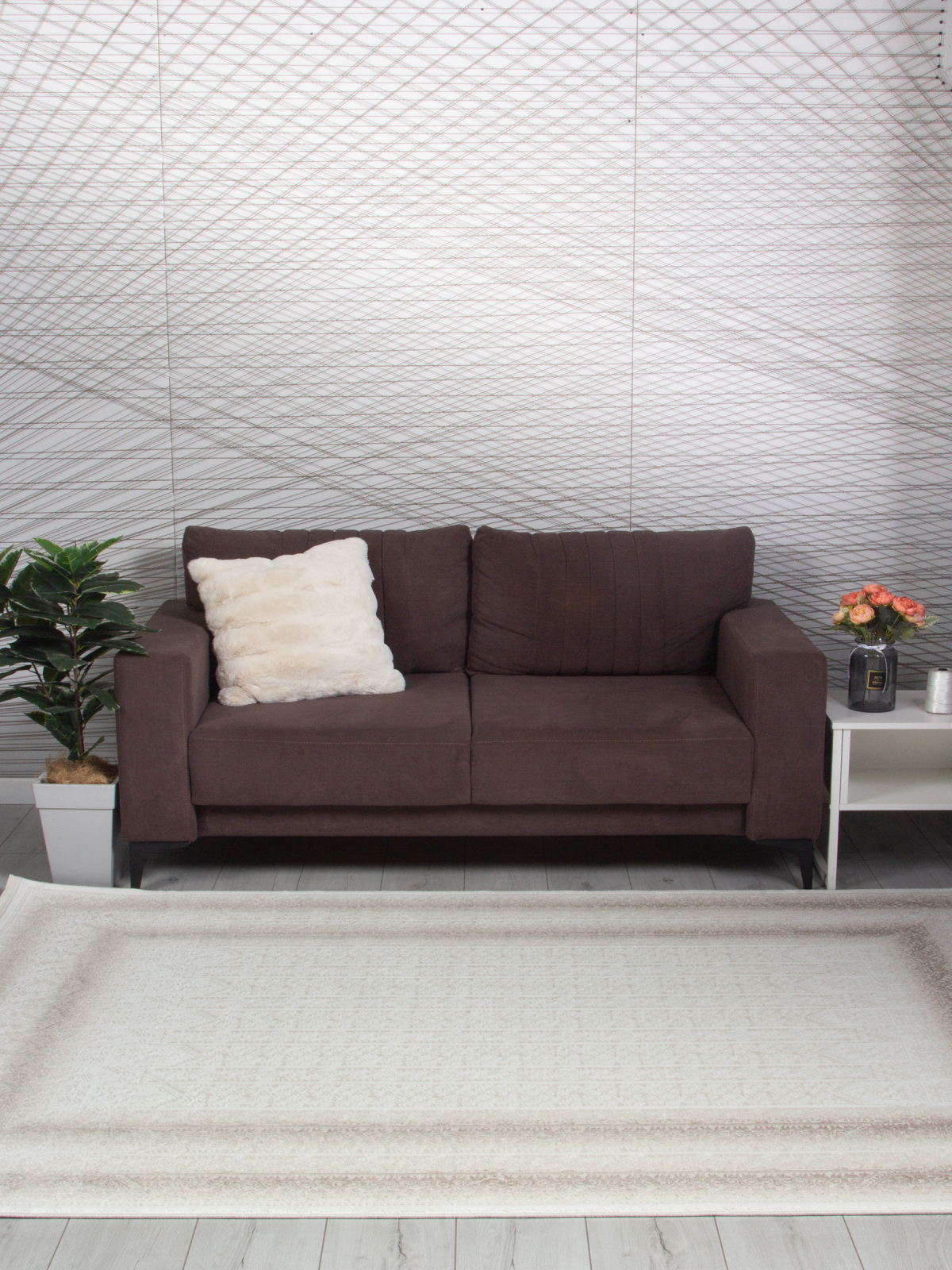 Ковер ADALIN / 00086A - WHITE / L.BEIGE