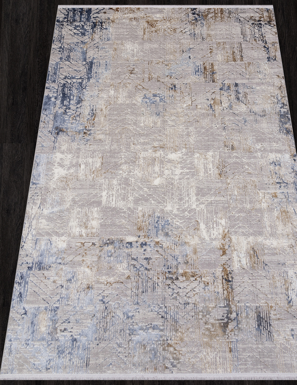 Ковер ASADU / 00160A - L.BLUE FDY / D.BLUE FDY