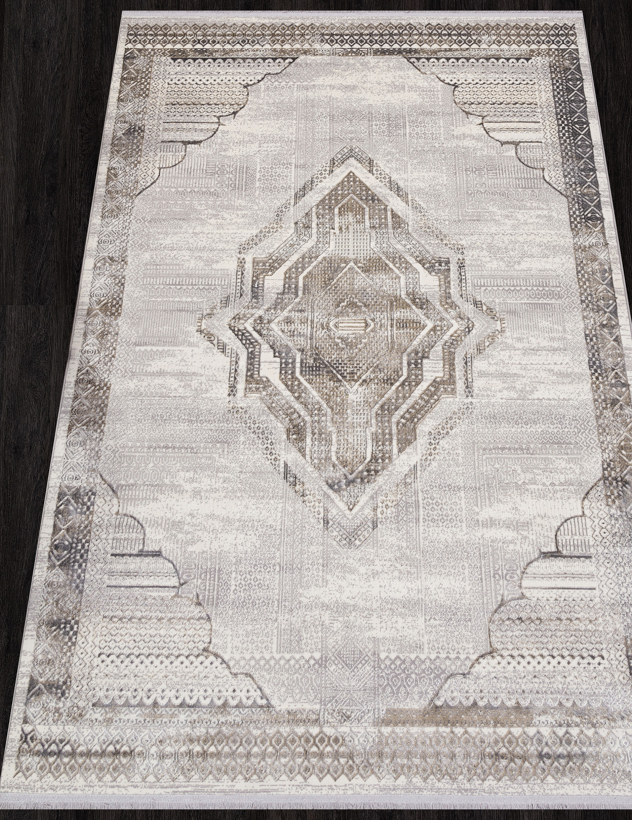 Ковер ASADU / 07541A - CREAM HB / GREY FDY
