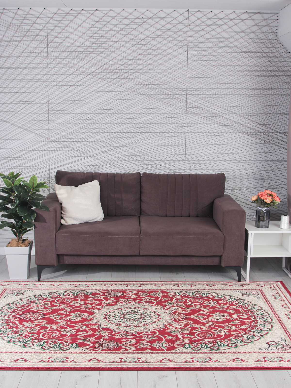Ковер DARGA / F672 - RED-CREAM