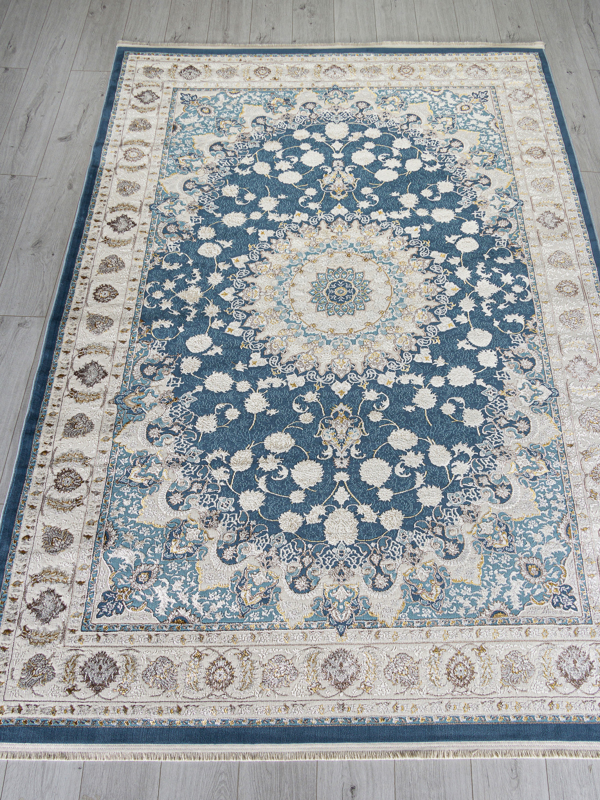 Ковер DELINA / A050B - D.BLUE / CREAM