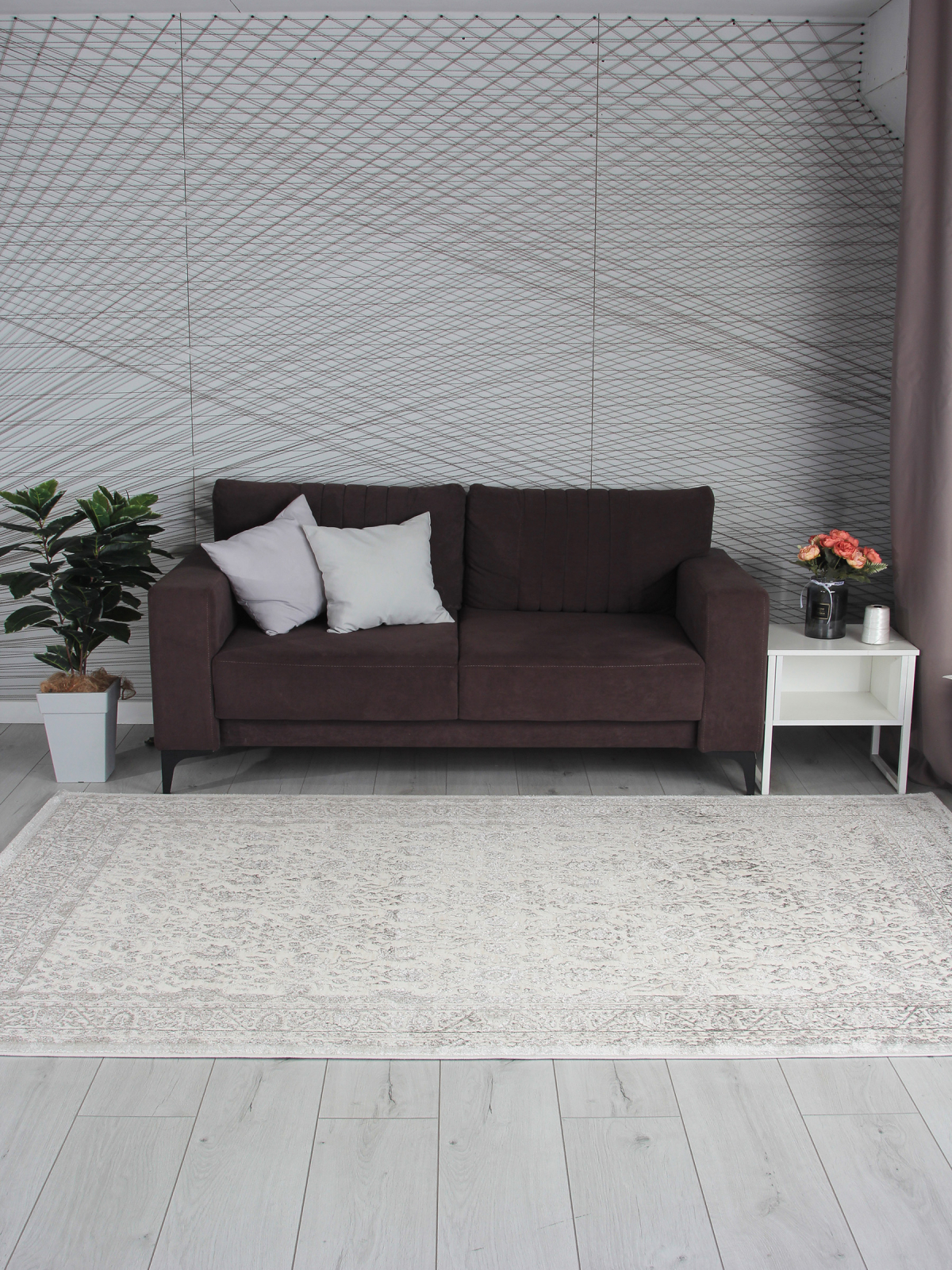 Ковер LILY / 5258B - S.WHITE / P.CREAM