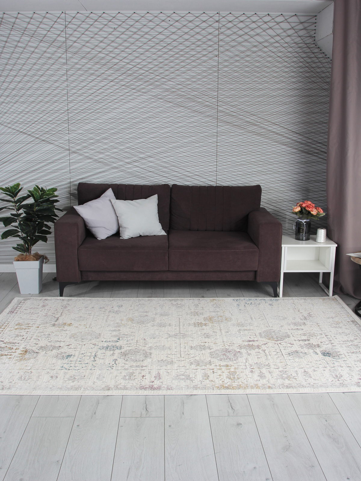 Ковер LILY / 9308C - S.WHITE / P.CREAM