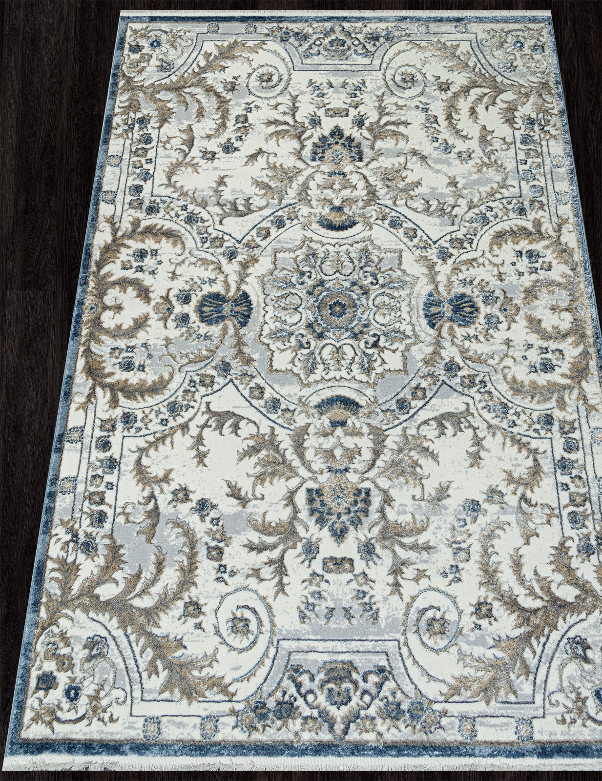 Ковер SAHARA / 00765A - D.BLUE FDY / CREAM HB