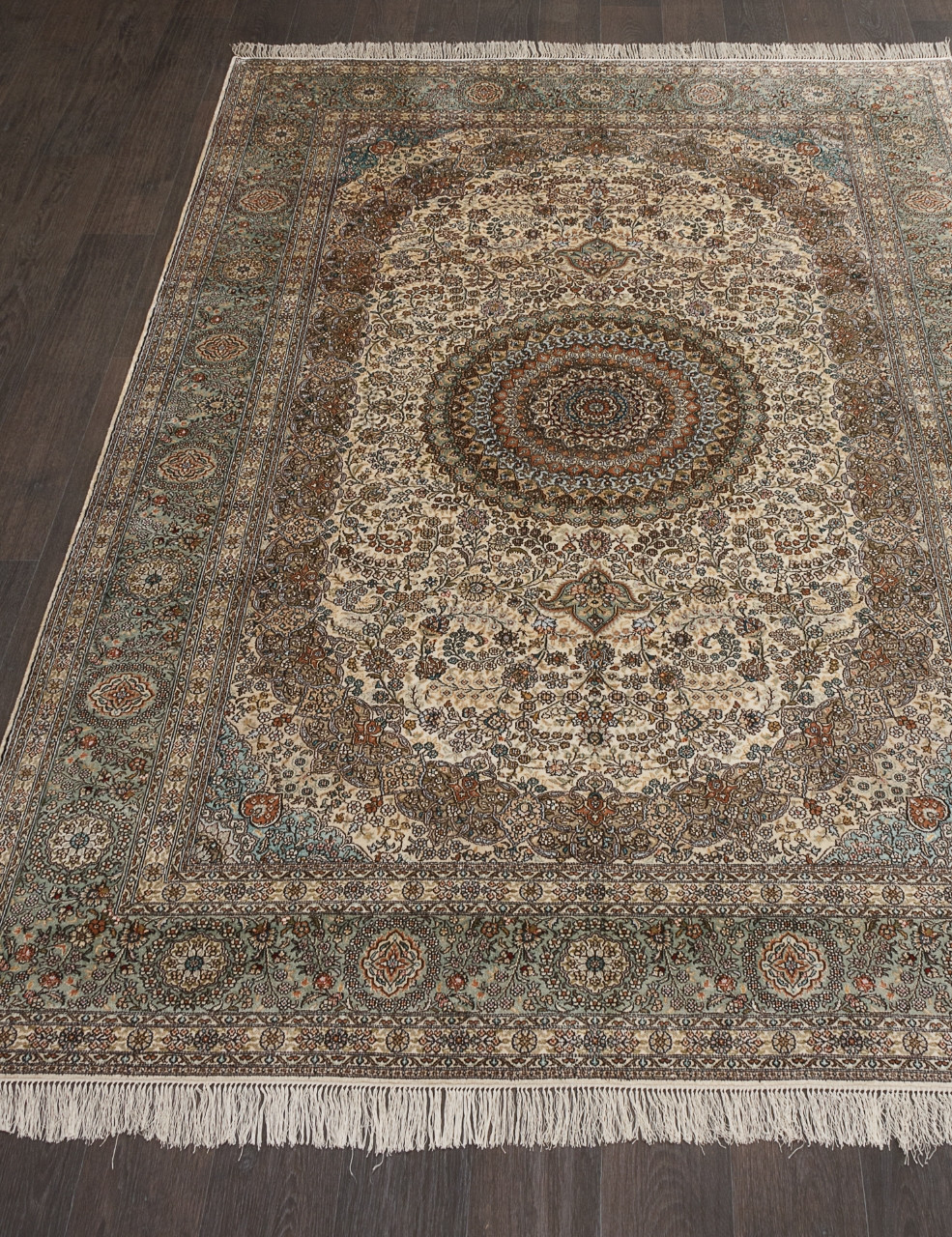 Ковер Tibet SILK & SILK / S-02 - CREAM / BLUE