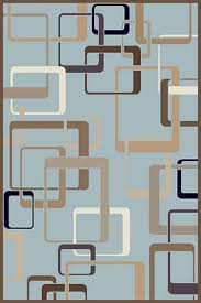Ковер VALENCIA DELUXE / d254 - L.BLUE-BROWN