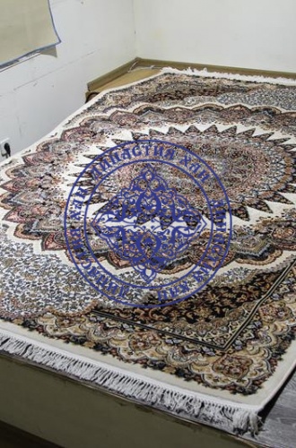 Ковер SHAHREZA d417 cream-navy от интернет-магазина Династия Хан