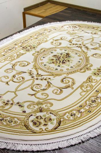 Турецкий Ковер VERSAGE 10323S cream / cream овал 