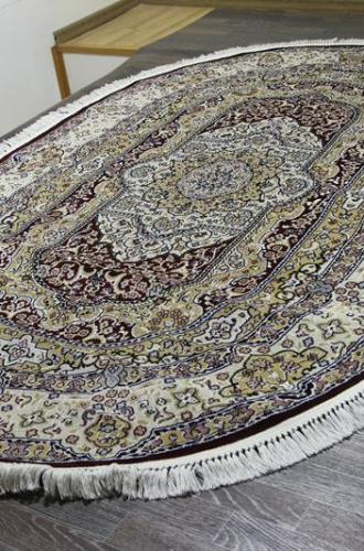 Турецкий Ковер MASHAD PRESTIGE 02842A red / red овальный 