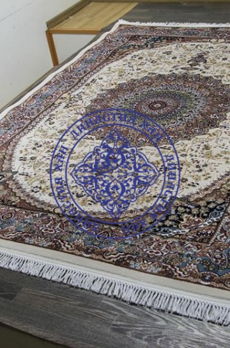 Ковер SHAHREZA d205 cream-blue от интернет-магазина Династия Хан
