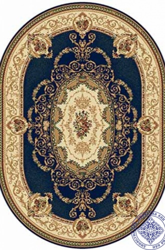 Ковер BUHARA d058 - NAVY - Овал от интернет-магазина Династия Хан