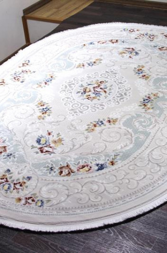 Турецкий Ковер TRUVA 08327A blue / blue овальный 