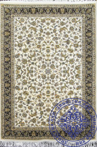 Персидский иранский Ковер MASHAD 700/2550 70080 cream от интернет-магазина Династия Хан