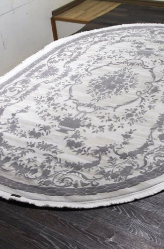 Турецкий Ковер TRUVA 08330G grey / grey овальный 