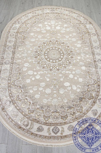 Турецкий Ковер LALIDA A050B L.BEIGE / CREAM Овал 