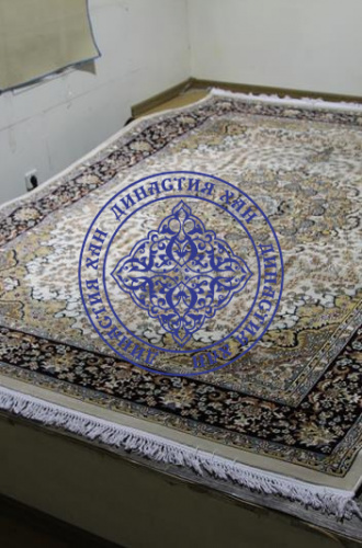 Ковер SHAHREZA d202 cream-navy от интернет-магазина Династия Хан