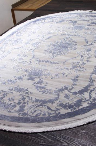 Турецкий Ковер TRUVA 08330T blue / blue овальный 