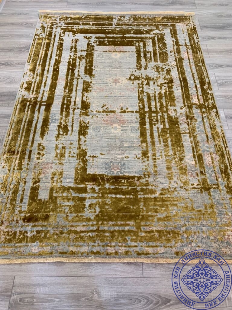 Турецкий ковер Ковер Art Deco 3050a-cream-gold овал купить в интернет ...